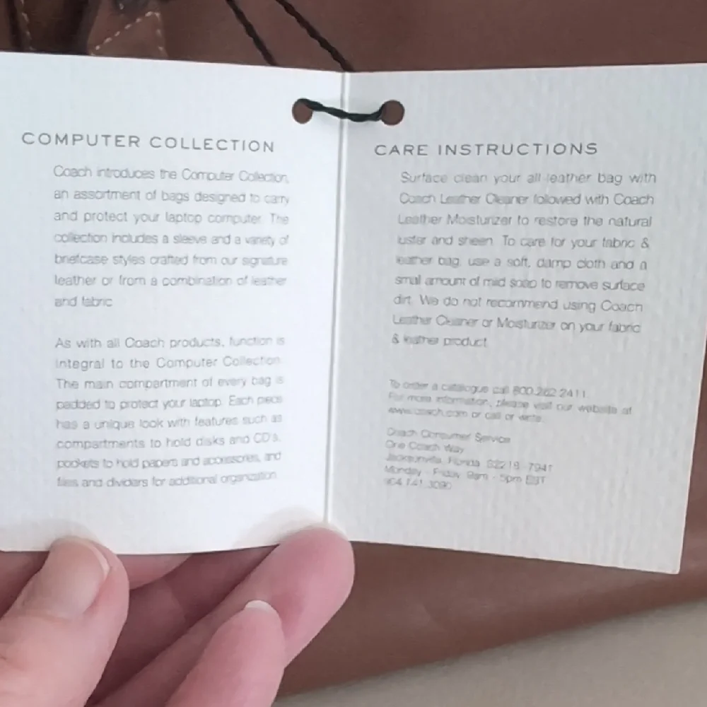 Coach Brown Leather Laptop Bag - Picture 2 of 5